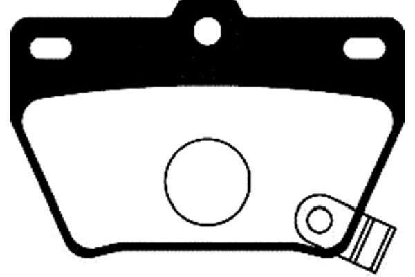 KAVO PARTS Комплект тормозных колодок, дисковый тормоз BP-9066